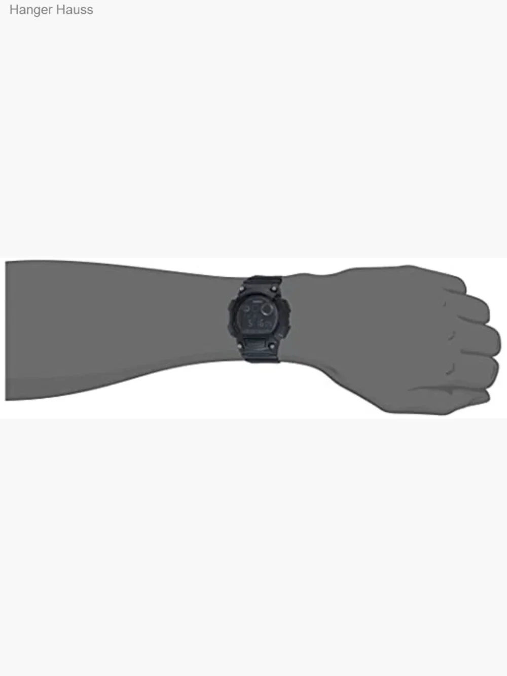 Men's Digital Watch with Stopwatch, Timer, LED Light, 100M Water Resistant